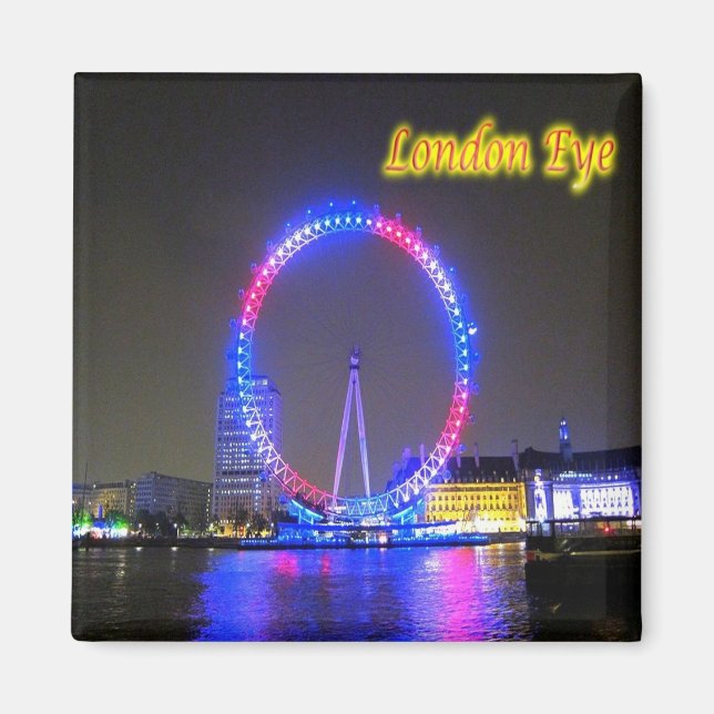 ENG081 LONDON ÖGA, England, Europa, Fridge Magnet (Framsidan)