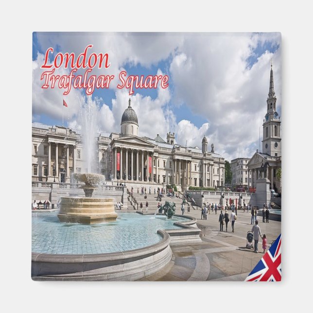 ENG087 LONDON LA ROYAL ALBERT HALL, Fridge Magnet (Framsidan)