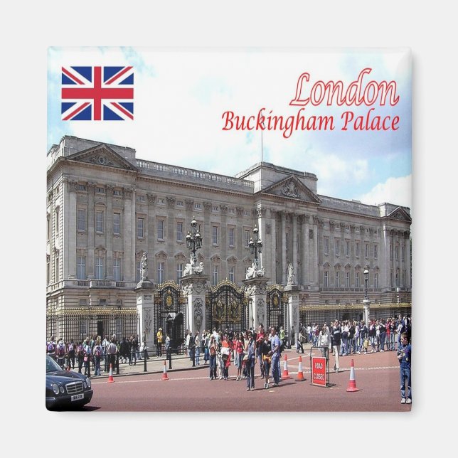 ENG091 LONDON BUCKINGHAM PALACE, Fridge Magnet (Framsidan)