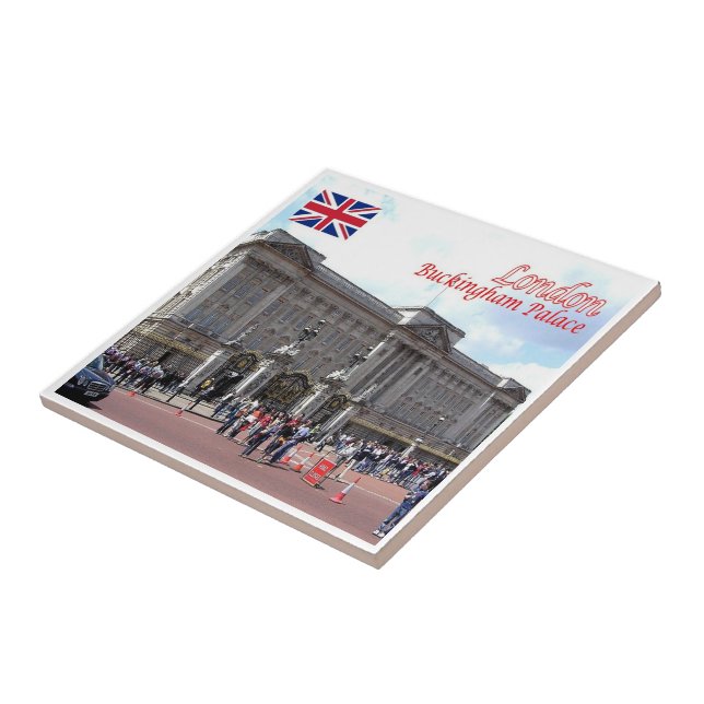 ENG091 LONDON BUCKINGHAM PALACE KAKELPLATTA (Sidan)