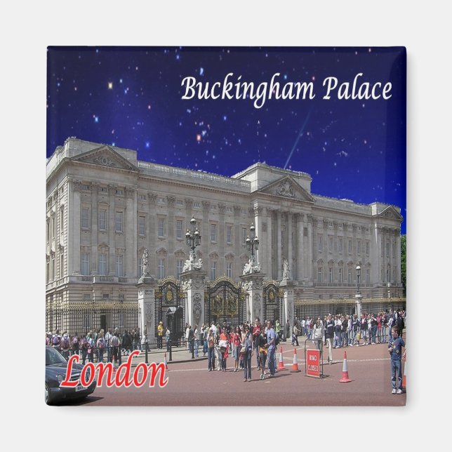 ENG092 LONDON BUCKINGHAM PALACE, Fridge Magnet (Framsidan)