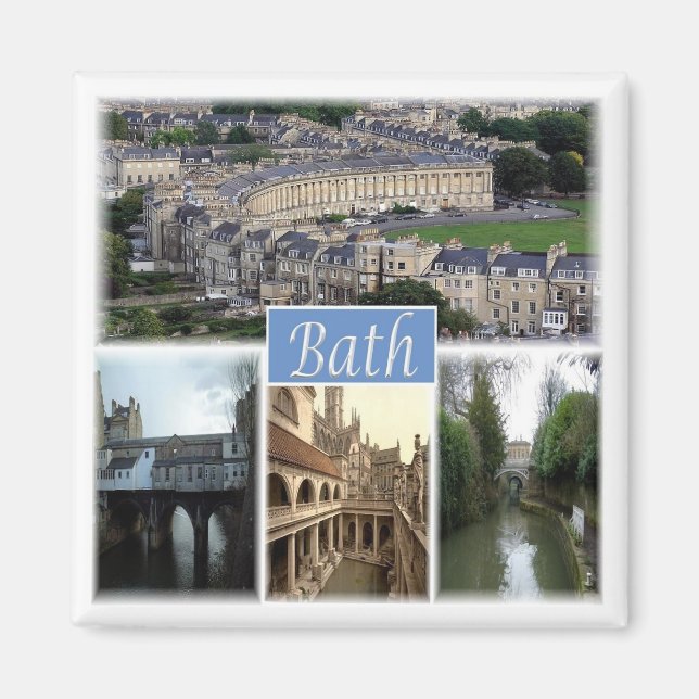 ENG097 BATH SOMERSET, England, Fridge Magnet (Framsidan)
