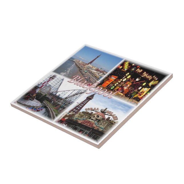 ENG100 BLACKPOOL, England, Europa, Kakelplatta (Sidan)