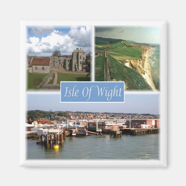 ENG101 ISLE OF WIGHT. England, Europa, Fridge Magnet (Framsidan)