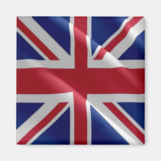 ENG103 WAVING FLAGGA of United KINGDOM, Fridge Magnet (Framsidan)