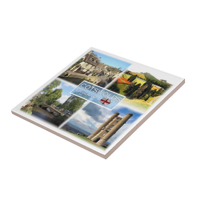 ENG104 Cotswments, Castle Combe Kakelplatta (Sidan)