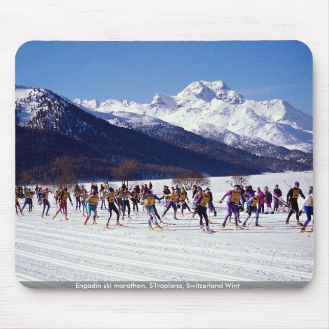 Engadin skidar maratonen, Silvaplana, Schweitz Musmatta (Framsidan)