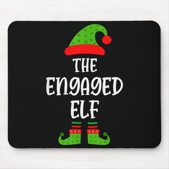 Engaged Elf Family Matching Christmas Engagement  Musmatta (Framsidan)