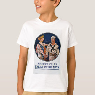 Engagemang i USA:s marinflotta - Vintage Krig Prop T-shirt
