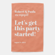 Engagemangsfirande Utomhusflagga