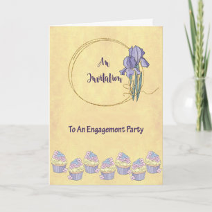 Engagemangspartajinvitation med Iris Inbjudan