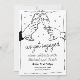 Engagemangspartys-inbjudan Inbjudningar