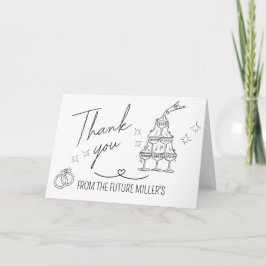 Engagement, Cheers, Modern, wedding Tack Kort
