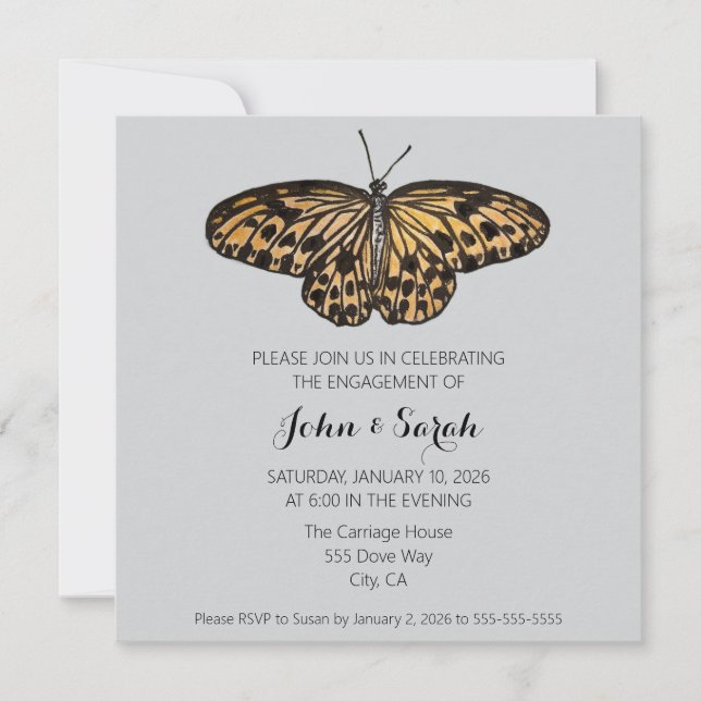 Engagement Party Invitation Kort (Framsida)