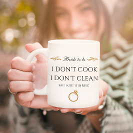 Engagerad Bride som ska vara kaffe Mugg
