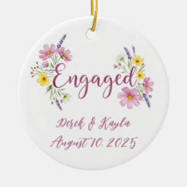 ENGAGERAD CERAMISK ORNATION JULGRANSPRYDNAD KERAMIK