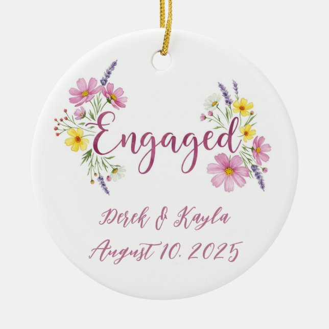 ENGAGERAD CERAMISK ORNATION JULGRANSPRYDNAD KERAMIK (Framsidan)