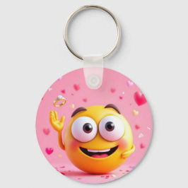 Engagerad Emoji Nyckelring