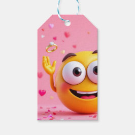 Engagerad Emoji Presentetikett
