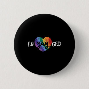 Engagerad Hbt Bröllopsfest Speningsfest Gay Eng Knapp