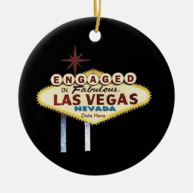 Engagerad i Las Vegas Ornament (Framsidan)