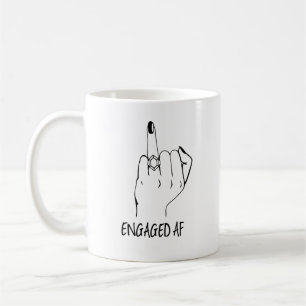 Engagerade AF Bride Ring Finger Totes Engagerade M Kaffemugg