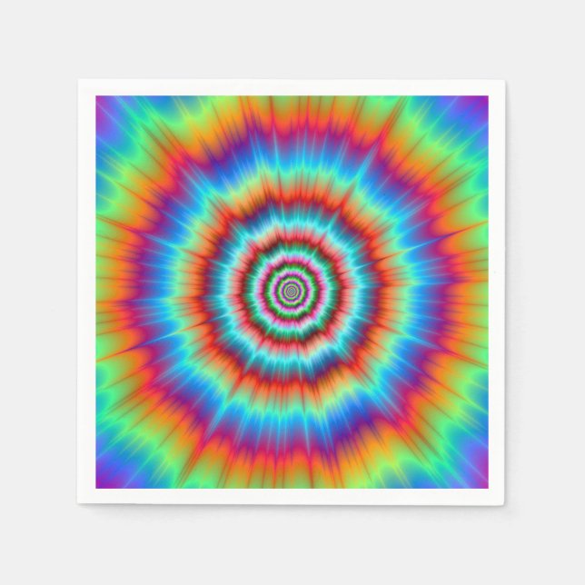 Engångsblöjexplosion i blått och Orange Pappersservett (Framsidan)