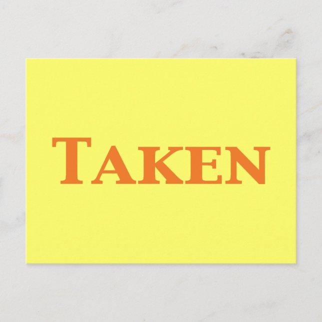 Engångsdatum eller övertagandegåvor vykort (Framsida)