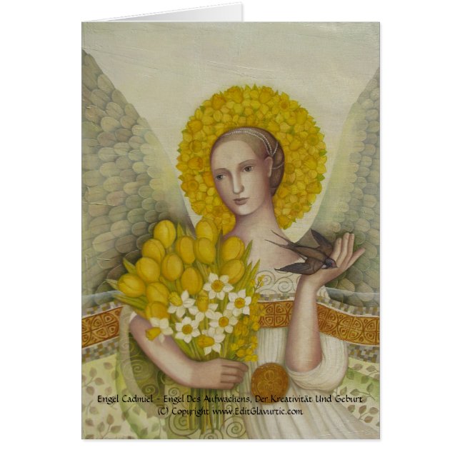 Engel Cadmiel Karte Hälsningskort (Framsidan)