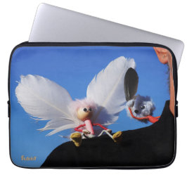 Engel fubby op mijn schouder met uitdagend Monster Laptop Fodral