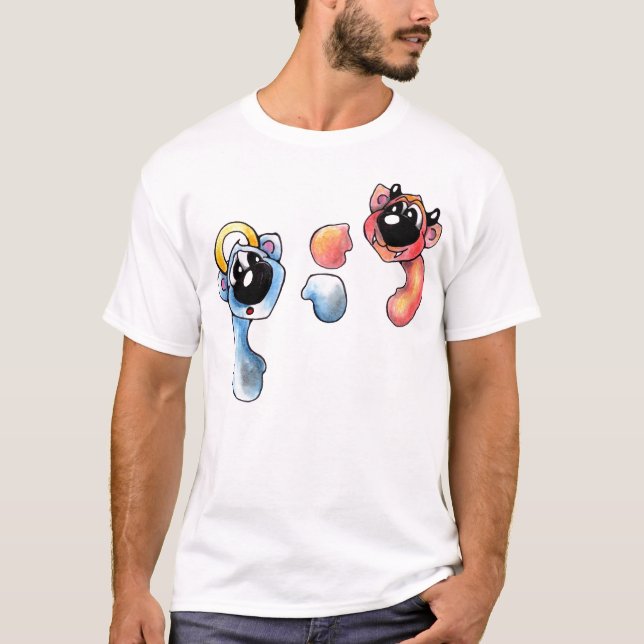 Engel und Teufel, Angel and Devil Tee Shirt (Framsida)
