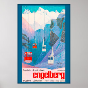 Engelberg Schweiz,Ski Poster
