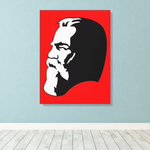 Engels, kommunism, socialism, Sovjetunionen Canvastryck