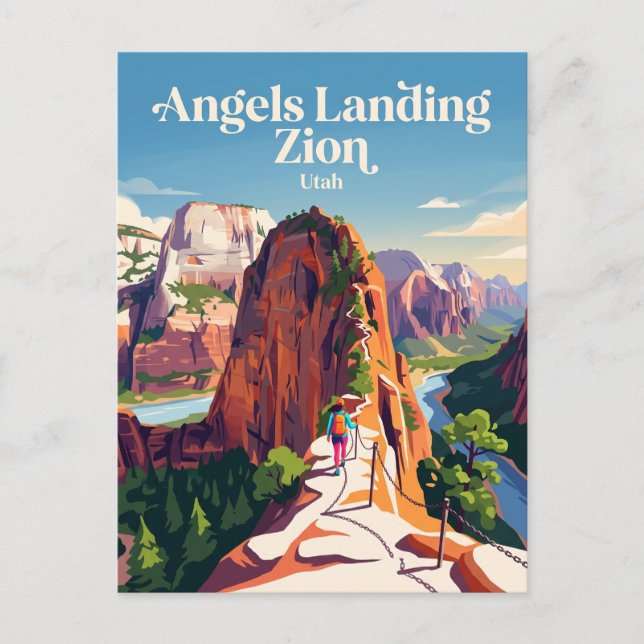 Engels landning Zion USA Vykort (Framsida)