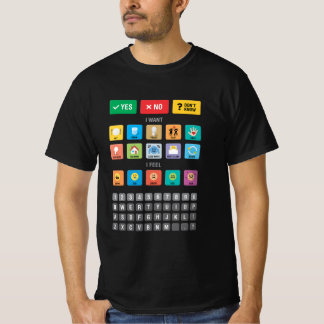 Engelsk autism AAC PECS-pekmeddelande 03 T Shirt