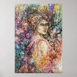 Engelsk Bloom Print Poster