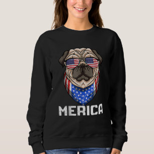 Engelsk bulldog 4:e juli Merica Manar USA flagga T Shirt