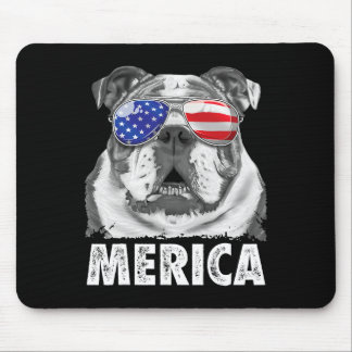 Engelsk Bulldog 4 juli Merica Män Kvinnor Usa F Musmatta