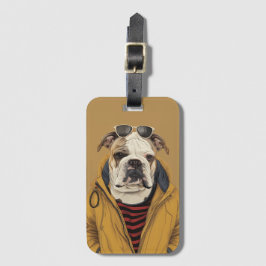 Engelsk bulldog bagagebricka