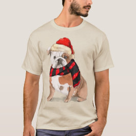 Engelsk bulldog Funny jul-Hund T Shirt
