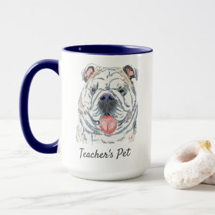 Engelsk bulldog Funny Original Illustration Mugg