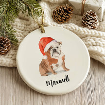 Engelsk Bulldog Hund Jul