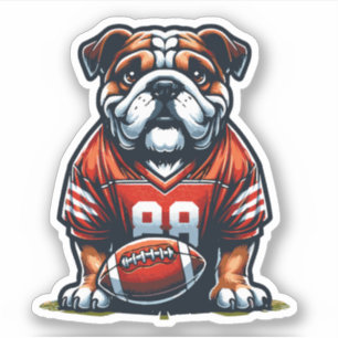 Engelsk Bulldog Hund Sticker Klistermärken