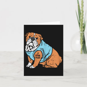 Engelsk bulldog I Kärlek Mamma Tattoo Hund älskare Kort