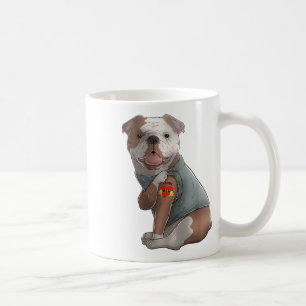 Engelsk bulldog I Kärlek Mamma Tattoo Hund tröja M Kaffemugg