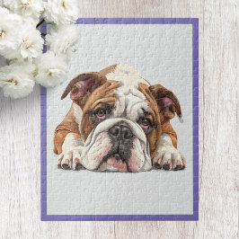 Engelsk Bulldog Jigszle Puzzle Pussel