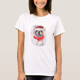 Engelsk Bulldog Julklappar För Hundälskare T Shirt