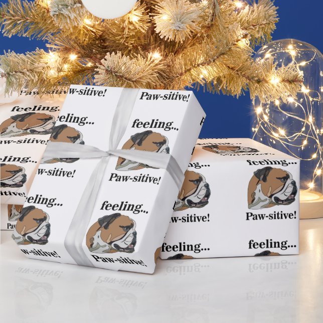 Engelsk Bulldog Känner sig Positiv Husdjur Födelse Presentpapper (Helgdagar)