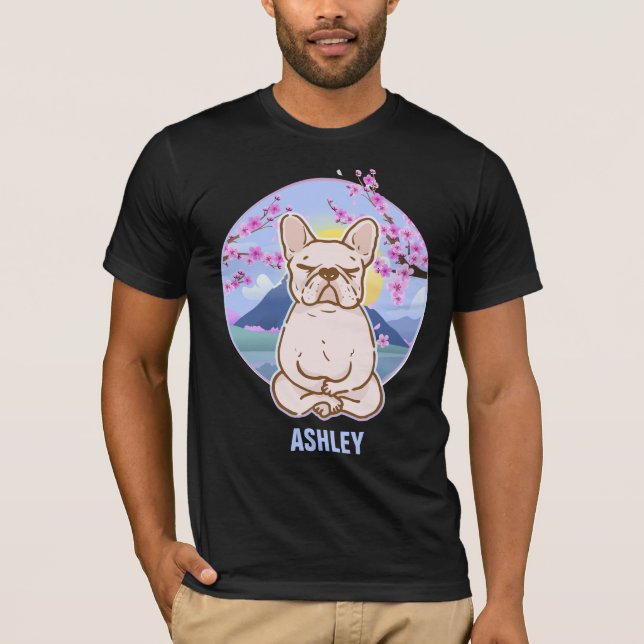 Engelsk Bulldog Kawaii Cute Gift Hund Pet T-Shirt (Framsida)
