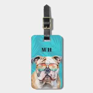 Engelsk bulldog Luggage Tag Bagagebricka